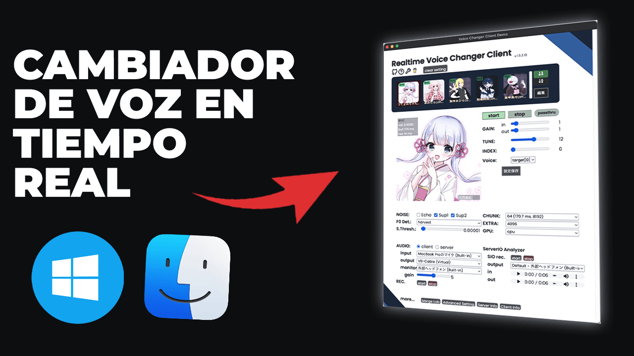 CAMBIADOR de VOZ en tiempo REAL GRATIS | Realtime Voice Changer